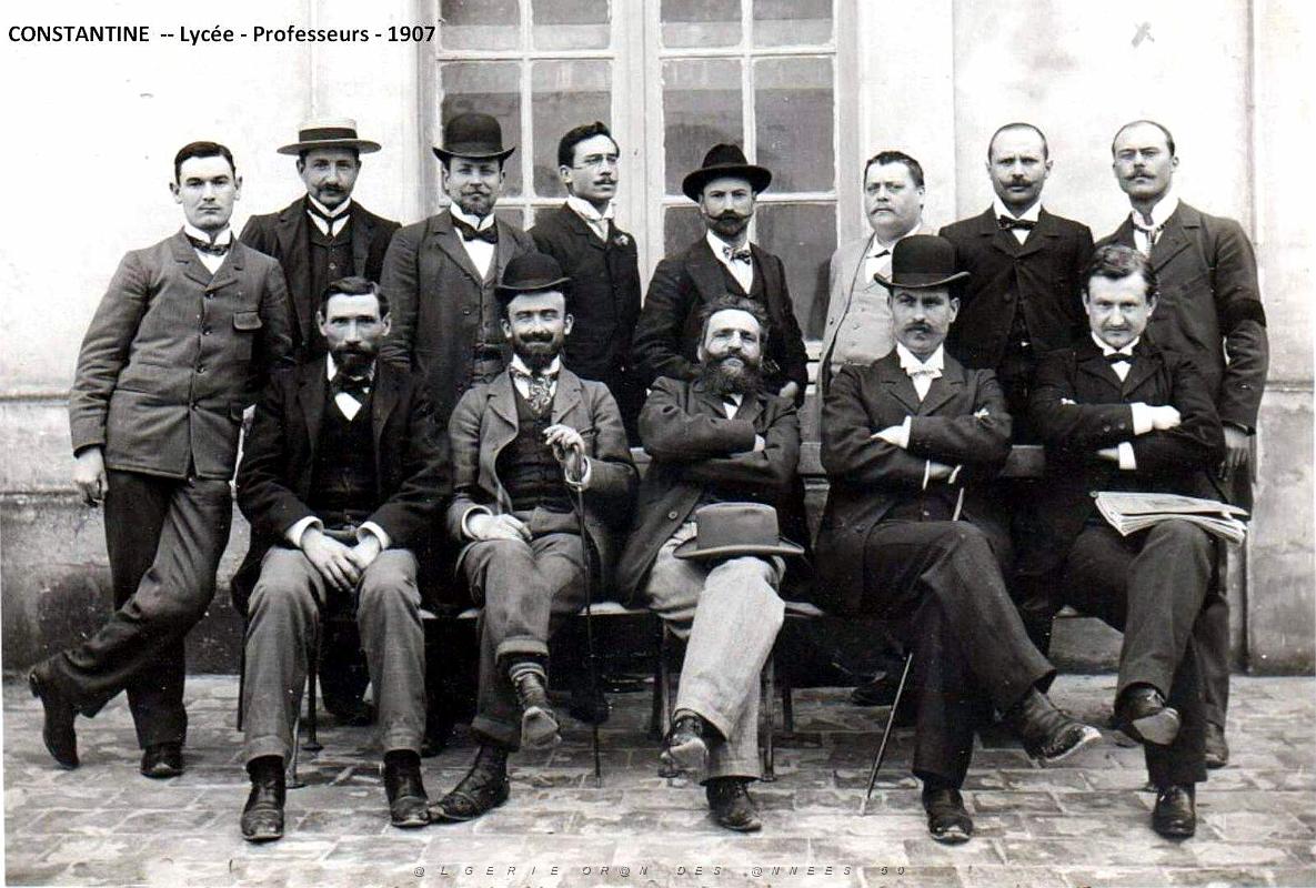 Constantine - Lycee - Professeurs - 1907.jpg